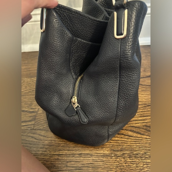 RARE Vintage Coach Phoebe madison navy blue Shoulder Bag In Pebble Leather - Picture 3 of 12